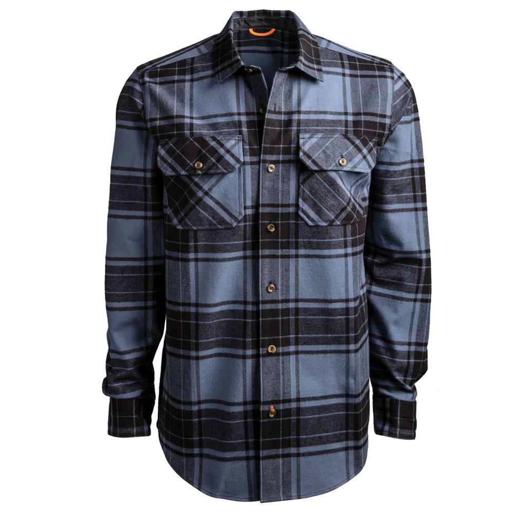 Camisa Timberland Hombre Pro® Big & Tall Woodfort Heavyweight Flex Flannel Work Azul Marino - Chile